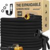 HEVEGRD | Garden Hose 100 Ft Expandable 2024 Upgrade Lightweight Water Hose With Innovative Nano Rubber, 3/4\" Solid Brass Connector, No-Kink And Leakproof Retractable Flexible Hose With 10 Function Spray Nozzle