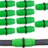 Dhieong | 10 Sets Expandable Garden Hose Repair Kit, Plastic Flex Hose Repair Kit, Hose Female Male Connectors Accessories, Repair Connectors Will Repair \", \", And \" Expandable Hoses Easily. And Quickly