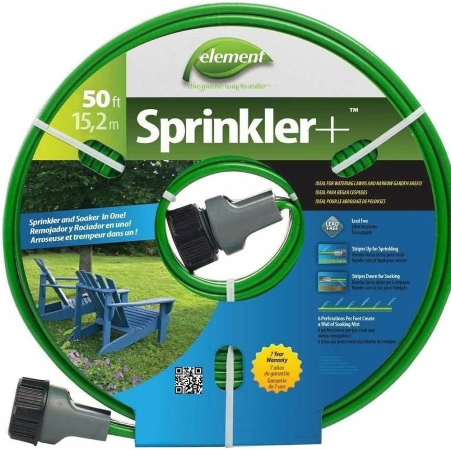 Swan Products | Swan Products Element Sprinkler Soaker Hose 50' (50Ft, Green)