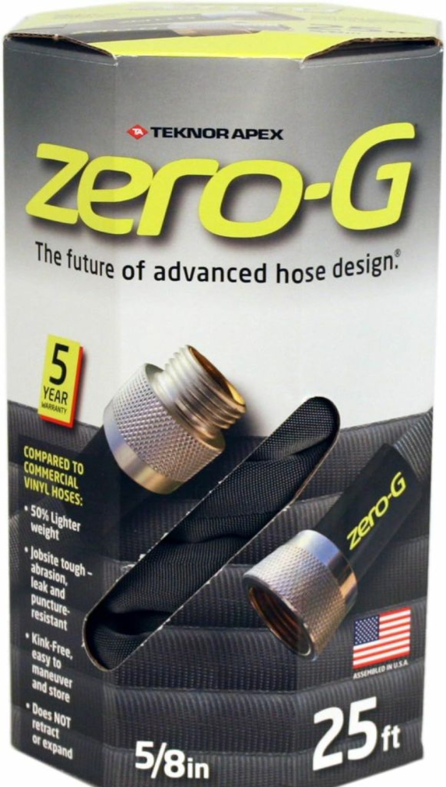 zero-G | Zero-G Lightweight, Kink-Resistant, Heavy Duty Garden Hoses (5/8\" X 25')