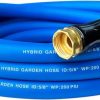 Sowgreen | Sowgreen Hybrid Garden Hose 10 Ft, New Flexible Water Hose 5/8 In X 10Ft, Lightweight, Super Durable, All-Weather, Work Pressure 200 Psi, 3/4 In Ght Solid Brass Fittings, Blue