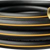 DayisTools | Dayistools Hybrid Garden Hose 10 Ft, Strong Flexible Water Hose 5/8 In X 10Ft, Lightweight, Super Durable, All-Weather, Work Pressure 200 Psi, 3/4 In Ght Solid Brass Fittings, Black Orange