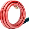 Solution4Patio Expert in Garden Creation | Solution4Patio Homes Garden 3/4 In. X 4 Ft. Short Garden Hose Red Lead-In Hose Male/Female, No Leaking, Solid Brass Fitting For Water Softener,Dehumidifier,Vehicle Water Filter 12 Year Warranty