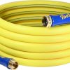 TOOLCY | Toolcy Hybrid Flexible Garden Hose 100 Ft, Lightweight 5/8 Inch Heavy Duty Water Hose With Brass Male To Female Fittings, Outdoor, All-Weather, 250 Psi