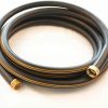 Atlantic | Atlantic Heavy Duty Garden Hose 5/8 Inch X 10 Foot Black Color Short Connection Leader Hose With Solid Brass Connectors (10 Ft)