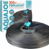 Aqua Joe | Aqua Joe Ajfjh25B 25-Foot 1/2-Inch Ultra-Flexible Kink-Free Fiberjacket Garden Hose, 300 Psi Burst Rated