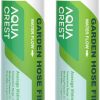 AQUA CREST | Aquacrest Garden Hose Water Filter For Plants, Greatly Reduces Chlorine, Odor, Improve Plants Health, Ideal For Organic Gardening, Farming And Pets, Pack Of 2