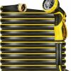 Adimos | Hybrid Garden Hose 50 Ft X 5/8\", Heavy Duty Flexible Lightweight Water Hose 50Ft With 10 Function Sprayer Nozzle, 3/4'' Solid Brass Fittings, Ultra Durable, All-Weather