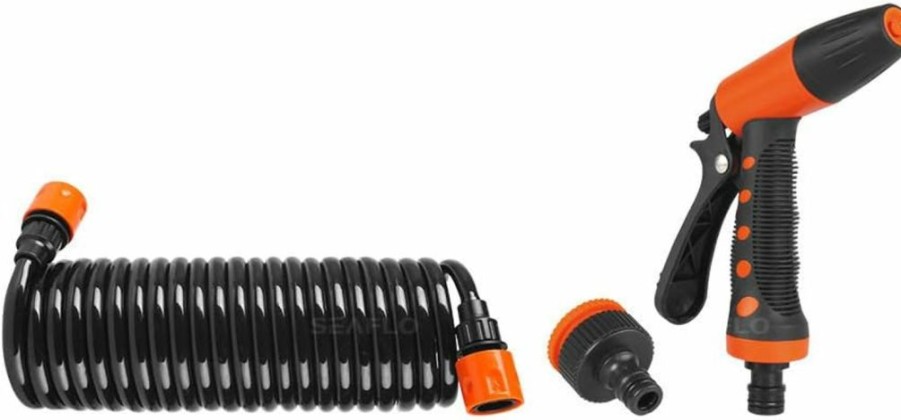 SEAFLO | Seaflo 20' Hosecoil Washdown System For Rv, Boat, Garden Water Pump