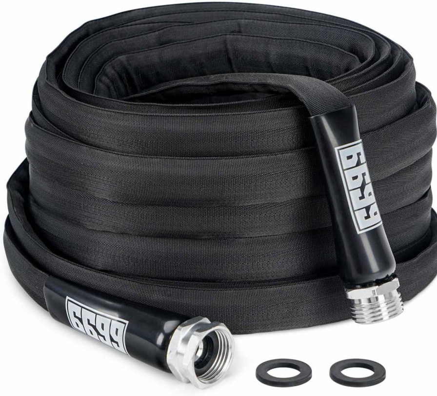 6699 | 6699 Garden Hose 50Ft X 5/8" Kink Free Flexible Lightweight Lay Flat Water Pipe With 3/4"Solid Fittings For Watering Flowers/Lawns Car Wash Pet Washing Fh 5850