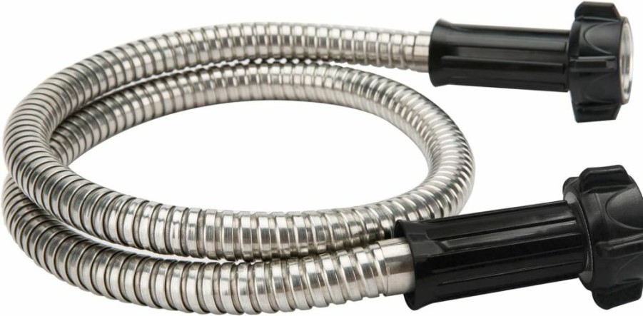 Yanwoo | Yanwoo 304 Stainless Steel 6 Feet Short Garden Hose With Female To Female Connector, Water Hose, Metal Hose, Heavy Duty Outdoor Hose (6Ft)