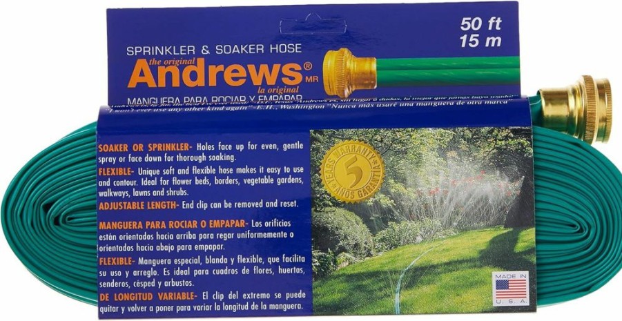 Andrews | Andrews 50-Foot 2 Tube Sprinkler Hose 10-12348