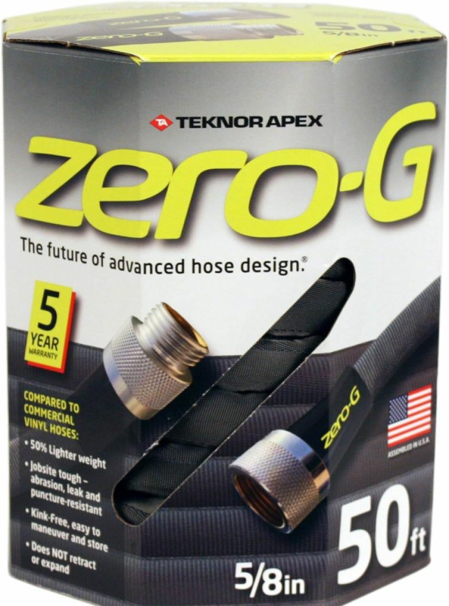 zero-G | Zero-G 5/8 In. D X 50 Ft. L Black Aluminum Garden Hose