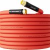 SPECILITE | Specilite Hot/Cold Water Hose 5/8\" X 75 Ft,Heavy Duty Red Garden Hose -50 To 190 ,Flexible & Lightweight Rubber Hoses With 3/4\" Brass Fittings For Yard,Outdoor,Farm