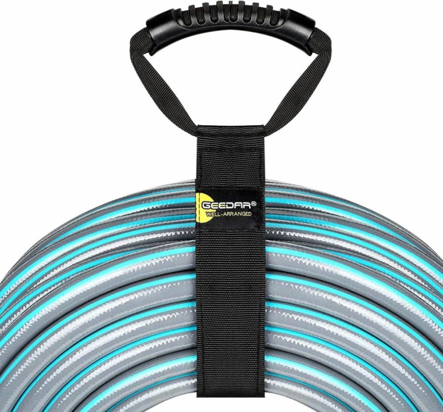 GEEDAR | Water Hose Storage Straps (2 Pack) For 50 100 150 Ft Water Hose Garden Hose Holder Pool Hose Storage 28\" Extension Cord Organizer