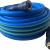 Furesn | Garden Hose 5/8 In X 15 Ft, Hybrid, No Kink, Heavy Duty, Lightweight, Flexible, Male Female Fittings, Swivel Grip Handle & 3/4\" Ght Solid Brass, 200 Psi (15Ft, Blue Green)