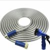 Green Orchid | K-Musculo Green Orchid 304 Stainless Steel Metal Garden Hose Transparent Garden Hose - Durable And Easy To Use (25Ft, Silver)