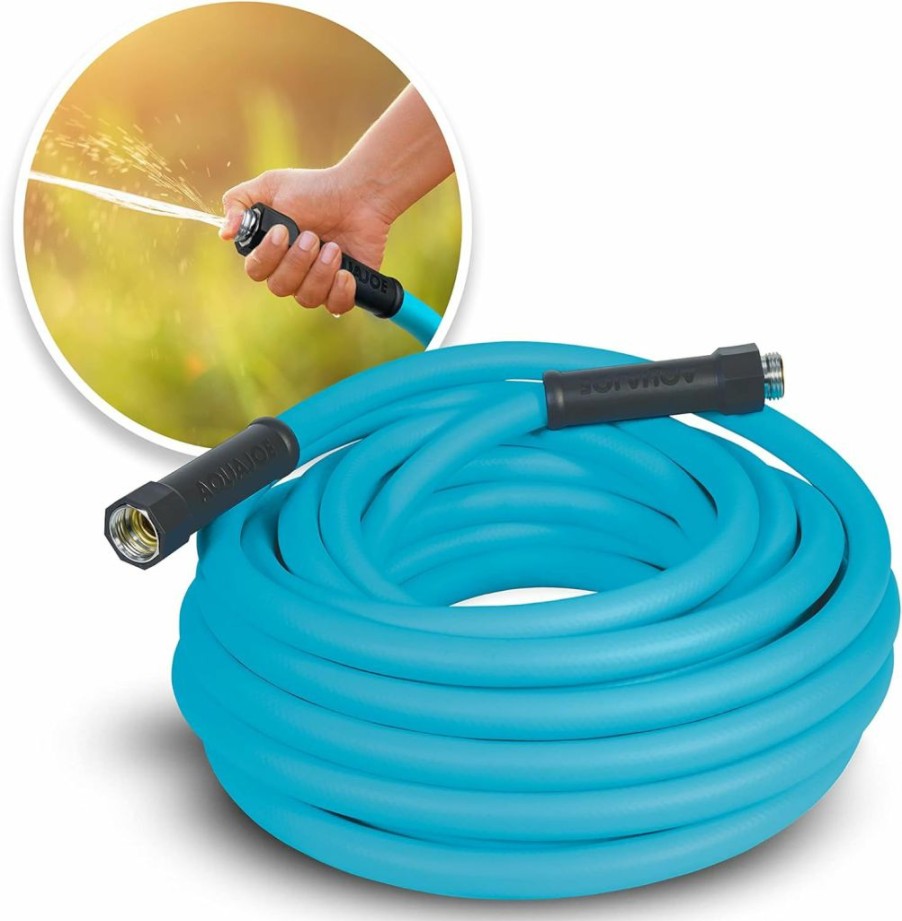 Aqua Joe | Aqua Joe Ajpgh50-Pro Hybridflex Professional-Grade Kink-Free Abrasion-Resistant Hybrid Polymer Garden Hose W/Dual Swivel Grenade Grips, 500-Psi Burst, 50-Foot X 5/8-Inch And Bpa/Phthalate/Lead Ratings