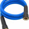 YOTOO | Yotoo Heavy Duty Hybrid Garden Water Hose 5/8-Inch By 50-Feet 150 Psi Kink Resistant, Flexible With Swivel Grip Handle And 3/4\" Ght Solid Brass Fittings, Blue