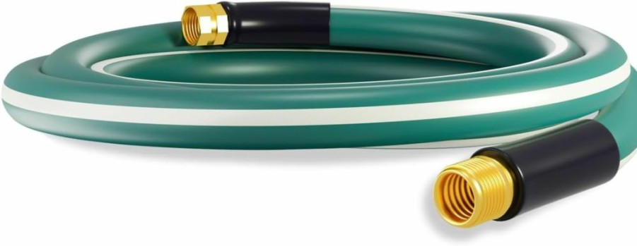 SnugNiture | Snugniture Garden Hose 100 Ft X 5/8", Heavy Duty, Light Weight, Flexible Water Hose With 3/4'' Solid Fittings For All-Weather Outdoor