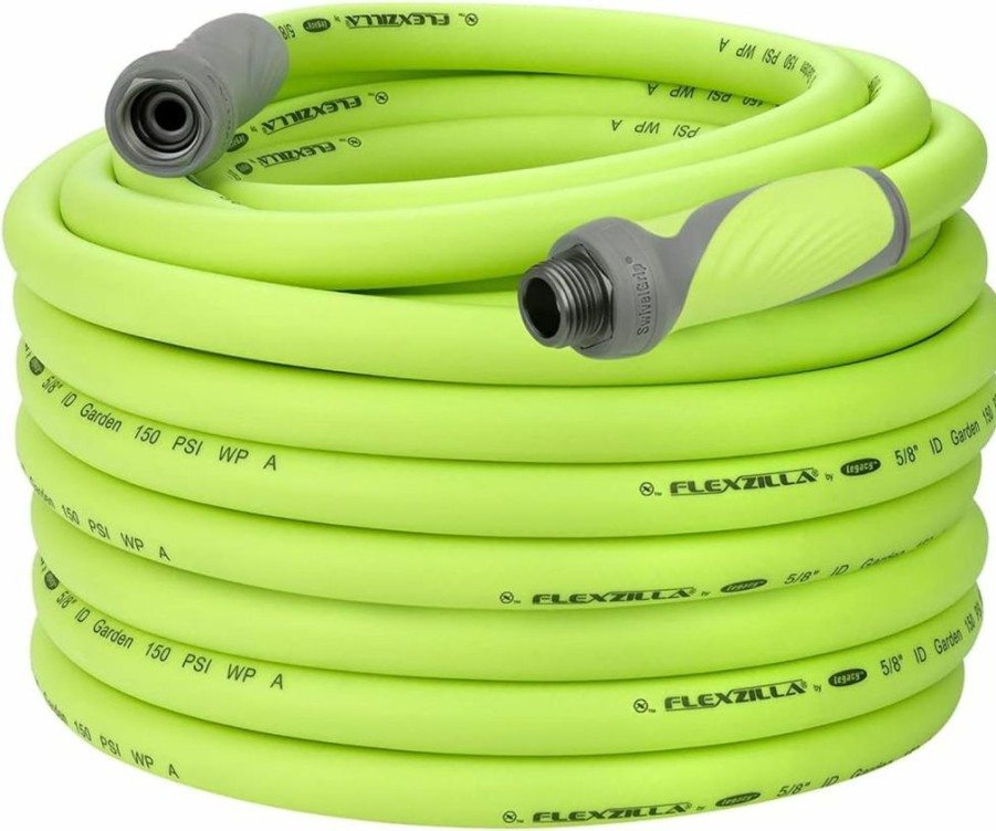 Flexzilla | Flexzilla Garden Hose With Swivelgrip, 5/8 In. X 50 Ft., Heavy Duty, Lightweight, Drinking Water Safe, Zillagreen - Hfzg550Yws-E