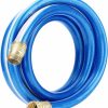 Solution4Patio Expert in Garden Creation | Solution4Patio Homes Garden 3/4 In. X 3 Ft. Short Garden Hose Blue Lead-In Hose Male/Female High Water Pressure With Solid Brass Fittings For Water Softener, Dehumidifier, Vehicle 8 Years Warranty