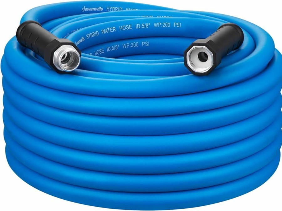 DEWENWILS | Dewenwils Garden Hose 75 Ft X 5/8\", Water Hose With Swivel Handle, Heavy Duty, Lightweight, Flexible Hose For Plants, Car, Yard, 3/4 Inch Solid Fittings, Drinking Water Safe