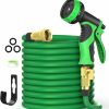 Ghose | 100Ft Expandable Garden Hose With 10 Function Nozzles, New Water Hose With 50 Layers Innovative Nano Rubber, 3/4\" Solid Brass Fittings, Flexible Hose Expanding Hose