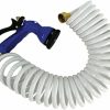 Whitecap | White Coiled Hose W/Noz 15' White