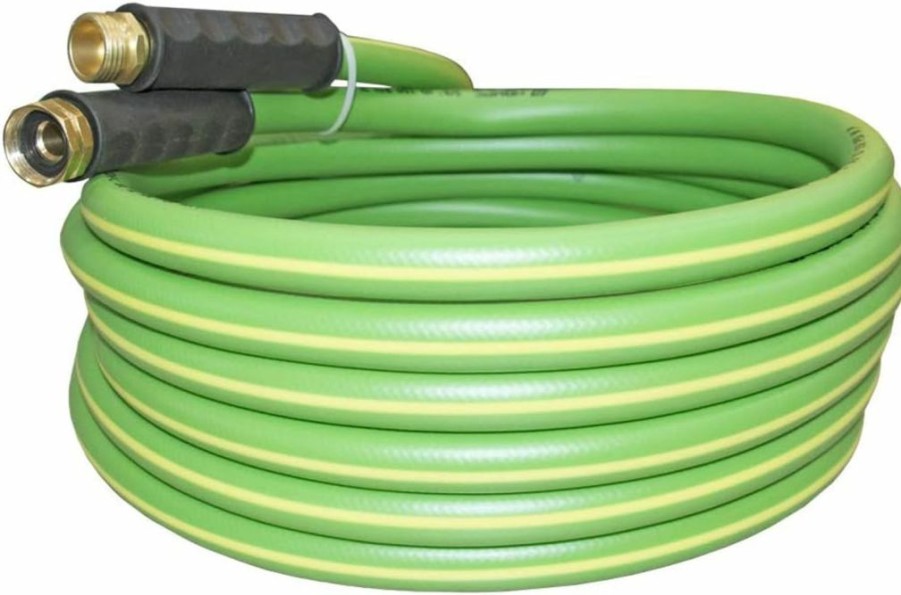 HQMPC | Hqmpc Garden Hose 5/8\"Idx20' Hose Durable Pvc Non Kinking Heavy Water Hose With Brass Hose Fittings (20 Feet)