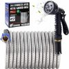 Yereen | Yereen Metal Garden Hose 75Ft, 304 Stainless Steel Garden Hose With 3/4\" Connector Fittings, Kink Free Flexible Lightweight Outdoor Water Hose