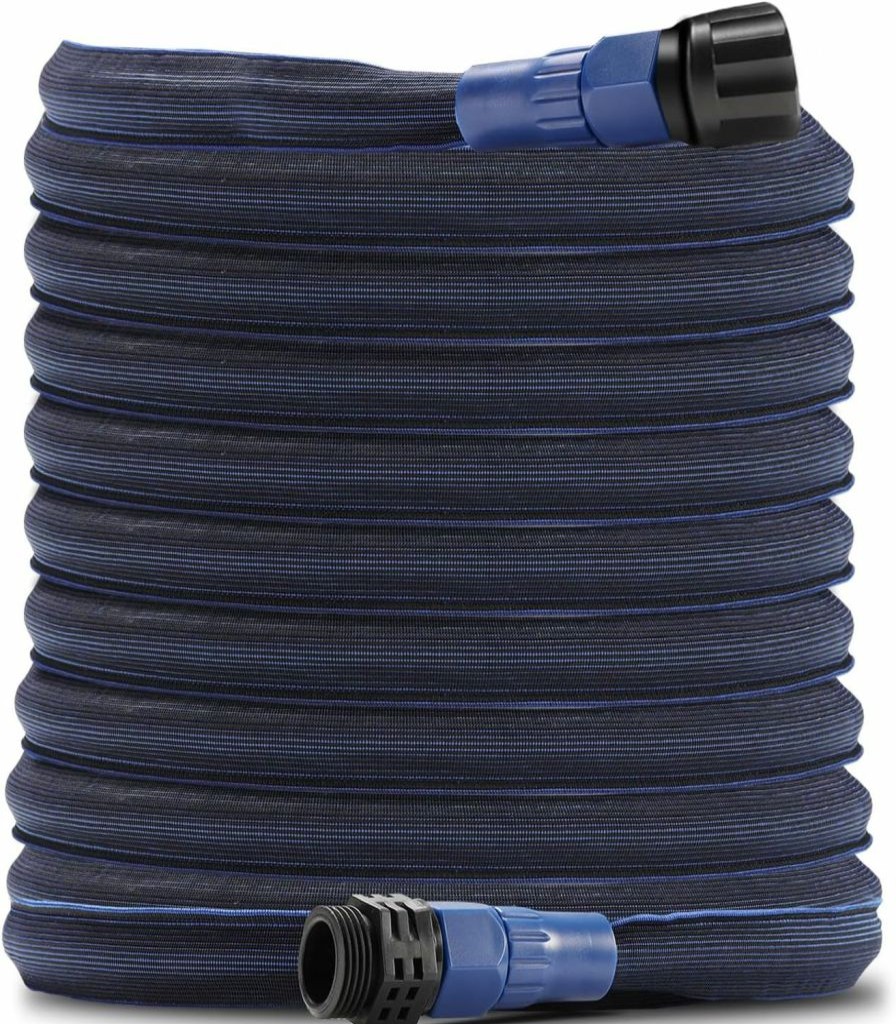 AIRTHEREAL | Airthereal Expandable Garden Hose 100 Ft., Heavy Duty Lightweight Water Hose With Retractable Design, Flexible, Weatherproof, And Crush Resistant, Blue