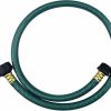 Darnassus | Darnassus Pvc Garden Hose 1/2 Inch, Flexible Water Hose With Male And Female Fittings, No Leaking, Heavy Duty, For Household, Outdoors, Lawns, Patio (4 Ft, Green, Plastic Fittings)