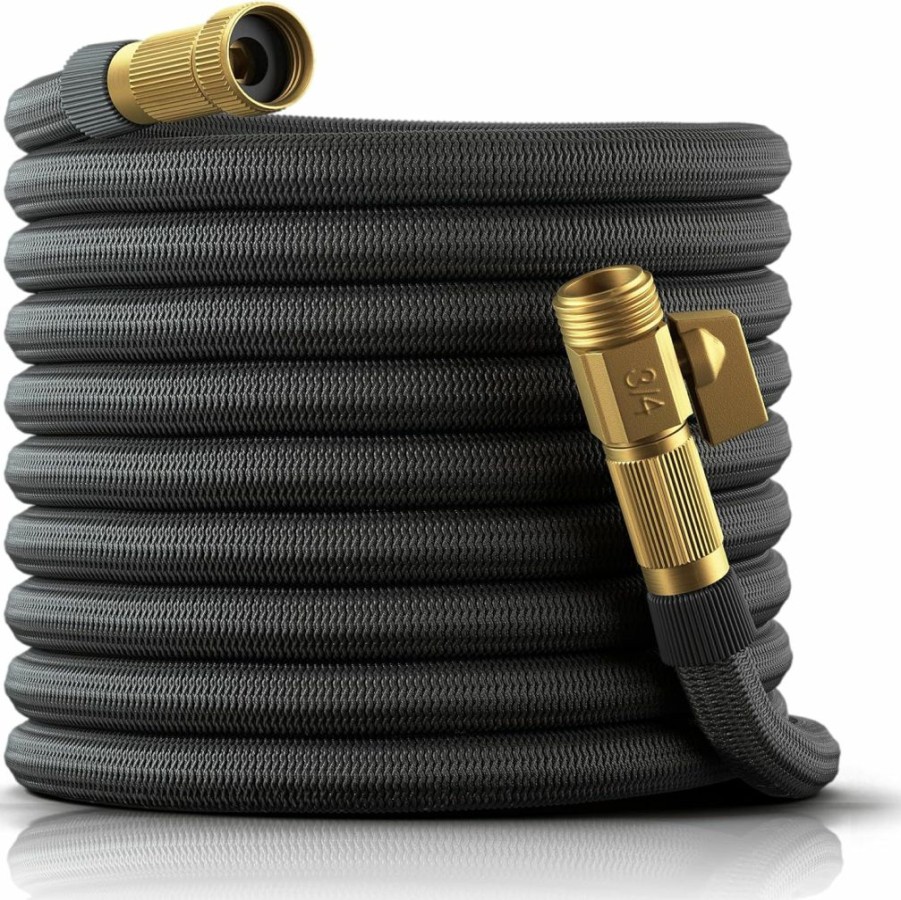 Nifty Grower | Nifty Grower Expandable Garden Hose 100Ft - Hoses Expandable 100 Ft Heavy Duty With Double Latex Core - 100 Foot Hose With Brass Fittings - Collapsible Hose 100Ft - No-Kink Expanding Hose 100 Ft