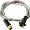 Yanwoo | Yanwoo 304 Stainless Steel 2Ft Garden Hose With Female To Male Brass Connector, 18Mm Outer Diameter Flexible & Lightweight Heavy Duty Short Water Hose For Outdoor (2 Feet)