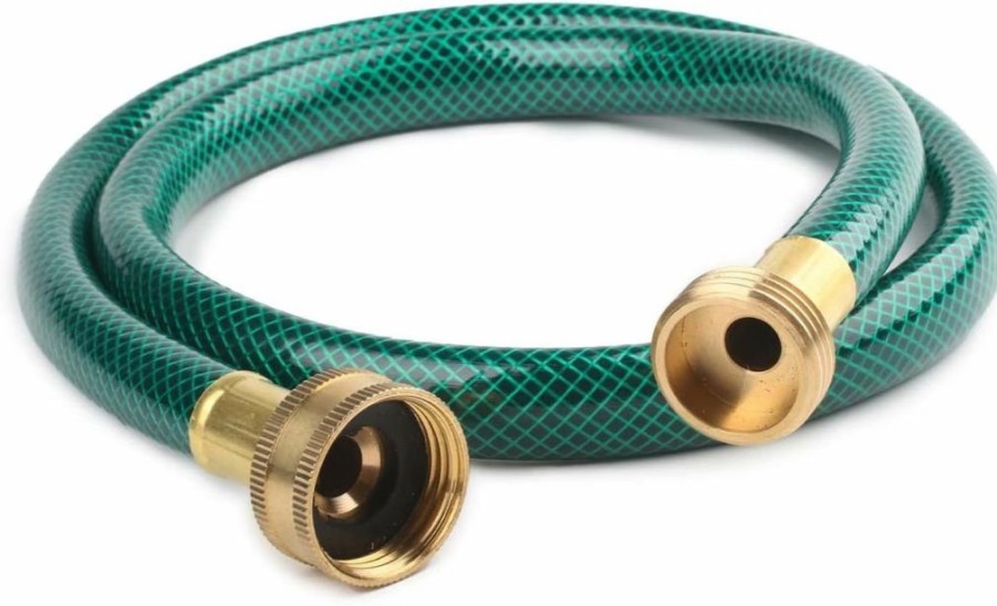 FUNJEE | Funjee 1/2\" Outdoor Pvc Garden Hose For Lawns, Water Hose, Boat Hose, Flexible Durable And Leakproof, Solid Brass Ght Connector (10, Green)