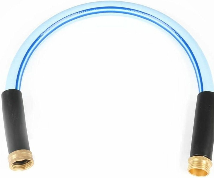 Atlantic | Atlantic Heavy Duty Garden Hose 5/8 Inch X 10 Foot Blue Color, Short Connection Leader Hose 10' With Male-Female Connectors (10Ft Female To Male)